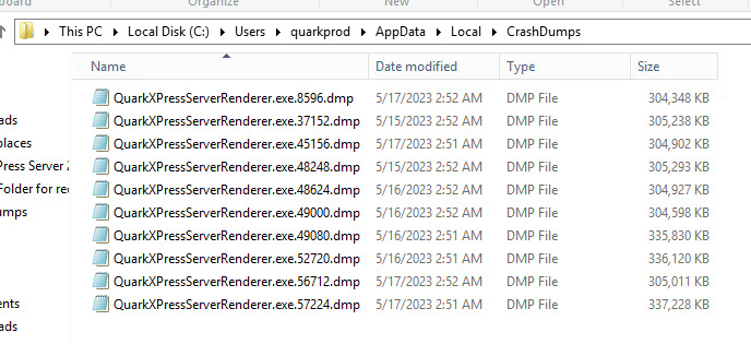 Subb Renderer Crash Dumps